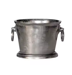 ถังน้ำแข็งอลูมิเนียมแข็งขนาดใหญ่ที่เก็บน้ำแข็งสำหรับร้านอาหารงานเลี้ยงดีไซน์สวย - Product Image 4