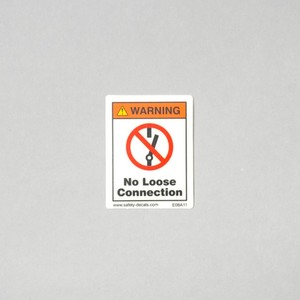 Etiqueta Adhesiva de Advertencia de Seguridad Eléctrica, Señal de No Desconectar, Resistente a Arañazos, al Calor y al Agua para Uso Industrial - Product Image 2