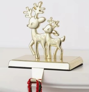 Gold Metal Reindeer Structure Elegant Decorative Accent For Home Styling Festive Centerpiece <b>Christmas</b> Table or Shelf Display - Product Image 4