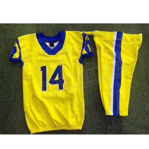 Dernier modèle de vêtements de sport d'extérieur de haute qualité, taille personnalisée, manches courtes, uniforme de football américain - Product Image 1