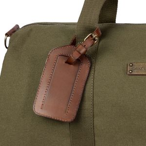 Genuine Leather Luggage Tags With Business Card ID <b>Suitcase</b> Travel <b>Accessories</b> LLT-0011 - Product Image 5