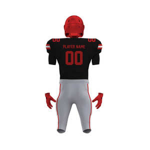 Uniforme de football américain à manches courtes personnalisable et respirant, service OEM, nouveau design de maillot 2026, 100% polyester, protection UV - Product Image 6