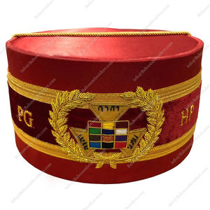 MASONIC REGALIA ROYAL ARCH PAST HIGH PRIEST CHAPITER CROWN CAP - MASONIC REGALIA CAP - Product Image 6