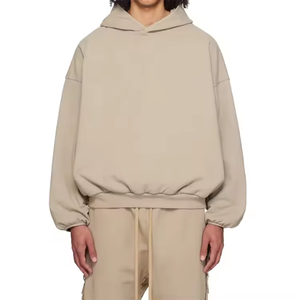 เสื้อฮู้ดดี้ผ้าฝ้ายแท้ 100% สำหรับฤดูหนาว น้ำหนัก 500gsm ทรงหลวมแบบดรอปโชว์เดอร์ สำหรับผู้ชาย รุ่นพรีเมียม ทรงครอป บ็อกซี่ - Product Image 4