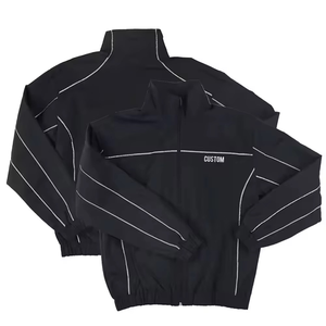 Custom Tracksuit Embroidery <b>Zip</b> <b>Up</b> <b>Jacket</b> Jogger Set Nylon Pant Windbreaker Casual Wear Outdoor <b>Jacket</b> Tracksuit For Men - Product Image 3