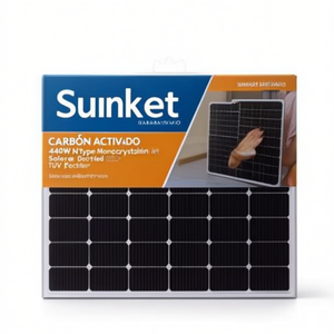 Panel Solar Monocristalino de Media Celda Tipo N Sunket New Energy SKT400M10 440W con Certificación TUV - Product Image 2