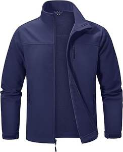 Chaqueta con capucha de invierno de poliéster de concha suave ecológica personalizada para hombre, impermeable, a prueba de viento, transpirable, para montañismo - Product Image 1