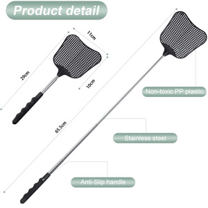 Tapette à mouches manuelle flexible et forte télescopique antiparasitaire pour la cuisine à domicile - Product Image 6