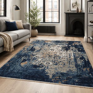 พรมเน็ตไลน์ โฮม ซอฟท์เทนด์ พาติน่า ไบรท์ บลู วินเทจ แบบซักได้ - Product Image 1