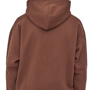 Sweat à capuche marron pull en molleton unisexe avec logo personnalisé capuche en coton épais avec capuche décontracté hiver chaud fournisseur en gros OEM - Product Image 6