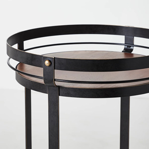 Wholesale Portable <b>Utility</b> Movable 2 Tiers Trolley Rolling <b>Bar</b> Cart Rack Storage Creative Small Coffee Table With Wheels - Product Image 5