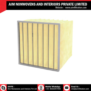 Filtre à bas prix quantité minimale de commande d'usine OEM Filtre à effet moyen Filtre à air de poche en provenance d'Inde - Product Image 2