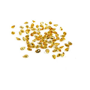 Citrino Natural, Gema Suelta de Alta Calidad, Corte Pera, Trillón, Cuadrado y Corazón de 3x5mm y 4x6mm, Amarillo y Naranja, Tratado Térmicamente - Product Image 1