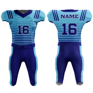 Ensemble d'uniformes de football américain à sublimation personnalisée de haute qualité, uniformes de football en polyester, ensembles de maillots et de pantalons de football américain - Product Image 3