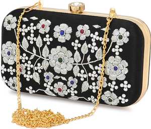 Bolso de Mano de Noche Bordado con Cuentas Hecho a Mano al por Mayor, Bolso de Fiesta de Boda Moderno Unisex, Cadena de Bolso Personalizada, Diseño OEM, Perla - Product Image 1