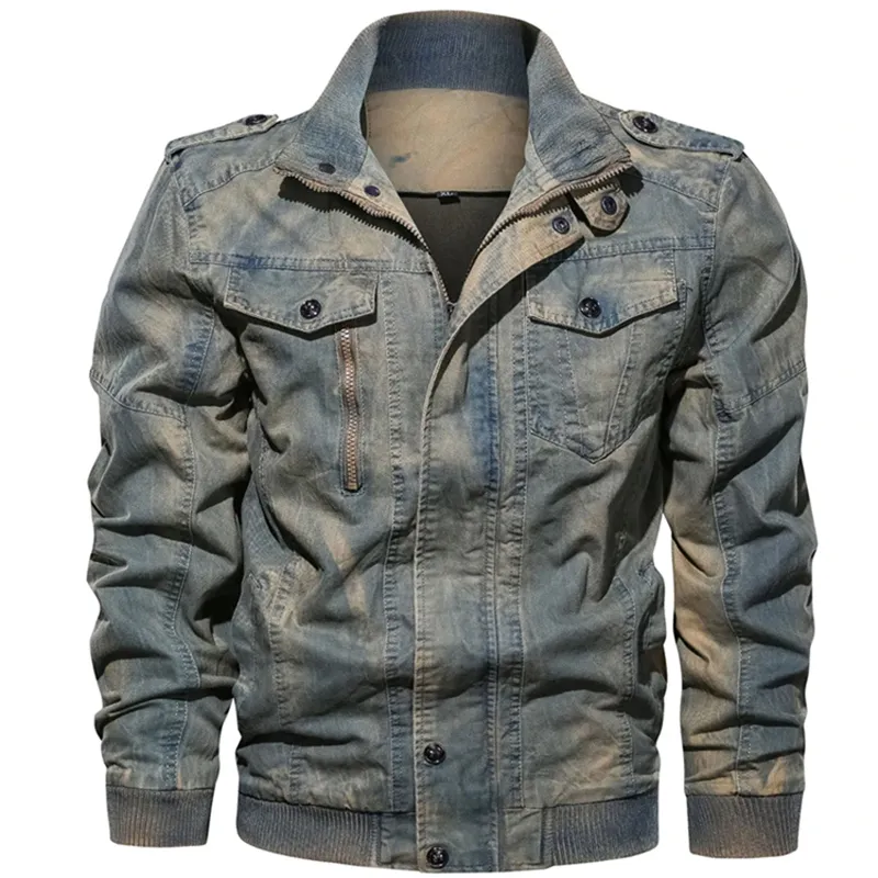 New Arrival Embroidered Denim Jacket Fashionable Autumn and Summer Men's Smoke Gray Cotton Shell for Winter Walking Casual Wear