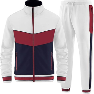 Vente en gros nouvel arrivage de survêtements pour hommes de couleur unie deux pièces survêtements pour hommes survêtements décontractés téléchargés par Dress Sports - Product Image 1