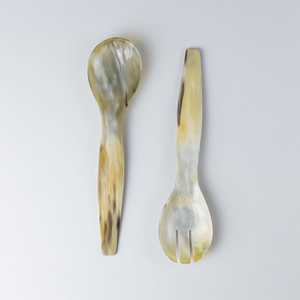 Classic100% Natural Crafts Stylish Animal Design Horn Spoon Eco-Friendly Polished Table Top Serving Spoon Hot Selling <b>for</b> <b>Home</b> - Product Image 1