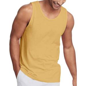 Camisetas sin mangas de secado rápido para hombre de verano, camisetas sin mangas, ropa para hombre, camiseta informal para gimnasio, camisetas sin mangas de talla grande de Color amarillo para hombre - Product Image 1