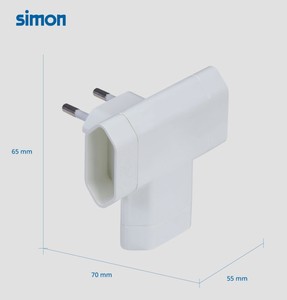 Adattatore Bipolare a Tripla Uscita Bianco 10A (Simon CL115801) - Product Image 5