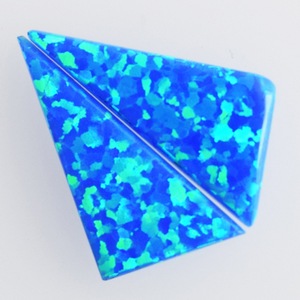 Hermoso Par de Ópalos de Fuego Azul Verde Brillante, 8 CTW, Tamaño de Cabujón 21x10x1.5 MM, Par de Pendientes, Gema para Joyería Fina - Product Image 3