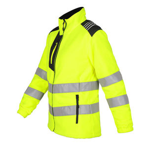 Chaqueta de seguridad amarilla de alta visibilidad de poliéster 100% de calidad superior con cinta reflectante Chaquetas de seguridad de trabajo reflectantes impermeables - Product Image 5