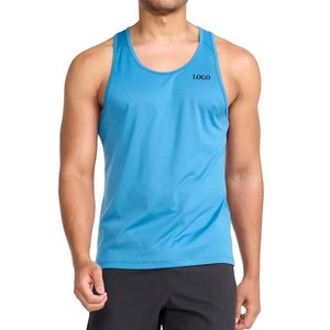 2025 vêtements pour hommes Fitness débardeurs haute qualité pas cher prix sous chemise coton Polyester respirant Gym gilet hommes débardeurs - Product Image 1