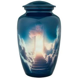 Modern <b>Memorial</b> Pets Cremation Urns for Cats/<b>Dogs</b> Funeral Ashes Metal Aluminum Handmade 3-4L Capacity - Product Image 2