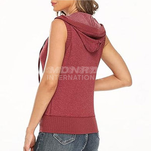 Entrenamiento Sudaderas con capucha sin mangas Mujeres Muscle Fitness Compresión Culturismo Sudaderas con capucha sin mangas para mujeres - Product Image 4