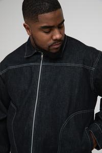 Veste en jean de couleur noire la plus vendue en gros pour hommes veste décontractée manteau Oem Design veste en jean de haute qualité 2025 - Product Image 6