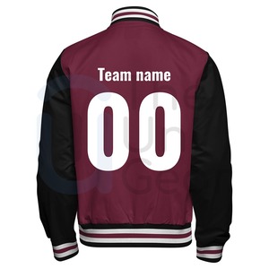 Veste universitaire pour homme en marron et noir avec patch brodé de lion, style preppy, col rabattu, coupe classique, vêtement d'automne - Product Image 6