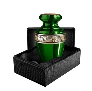 Urna Funeraria Esmeralda Serenity KEEPSAKE, Hermosa Urna con Caja de Aluminio, Artículos Funerarios para Cenizas Humanas - Product Image 2