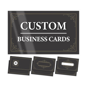 Tarjetas de visita que hablan volúmenes adaptados a la visión de su marca Tarjetas de visita de estilo retro Personalizadas Muy adecuado Profesional - Product Image 1