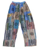 Patchwork Pantalon Bohème D'été Lumineux Confortable Hommes et Femmes Hippy Vêtements Boho Mignon Cargo Pantalon Indie Lâche