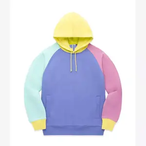 Color block Custom unisex soft cotton pullover plain hoodie oversized long sleeve sweatshirt hoodies for men 2022