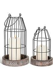 Latest Design Metal <b>Lantern</b> <b>Set</b> of 2 for Home Festival Decorative <b>Lanterns</b> Black & Gold Color Modern Design Metal <b>Lantern</b> Holder - Product Image 3