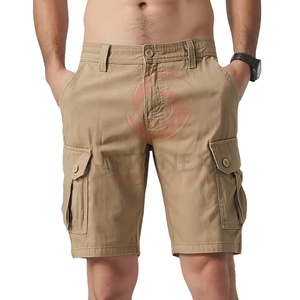 กางเกงขาสั้นคาร์โก้ผู้ชายไซส์ใหญ่ ขายส่งยอดนิยม ผ้าถัก 100% คอตตอน ระบายอากาศได้ดี สไตล์ลำลอง ปักโลโก้ได้ตามต้องการ - Product Image 1