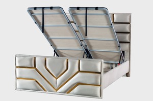 ชุดห้องนอนที่สวยงามเตียงนอนพร้อมหัวเตียงฐานสำหรับบ้านสำนักงานห้องนอนโรงแรมอพาร์ทเม้นหรือวิลล่าสำหรับเฟอร์นิเจอร์บ้าน - Product Image 2