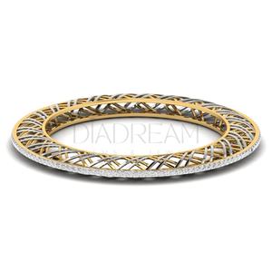 กำไลข้อมือเพชรทรงกลมเงินแท้ 925 ชุบทอง ดีไซน์ทันสมัยสำหรับผู้หญิง ของขวัญสุดเพอร์เฟกต์เพื่อยกระดับสไตล์และความงาม - Product Image 2