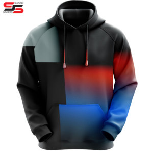เสื้อฮู้ดแขนยาวผ้าฟลีซโพลีเอสเตอร์ 100% ปักลายแบบซับลิเมชั่นตามสั่งสำหรับฤดูหนาว - Product Image 3