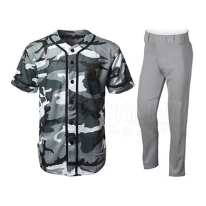 Professional <b>Baseball</b> Uniform <b>Sets</b> Customized Colors & Logo Unisex Adult Quick Dry Breathable Design Wholesale - Product Image 1