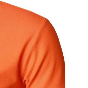 OEM personalizado de alta calidad de algodón de talla grande ropa de hombre Polos media cremallera de manga corta suelta Streetwear hombres Polo camisa - Product Image 3