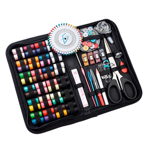 Set da Cucito Portatile da 172 Pezzi per Lavori Artigianali e Lavori a Maglia con Materiali Durevoli in Tessuto e Metallo, Manici in Plastica - Product Image 1