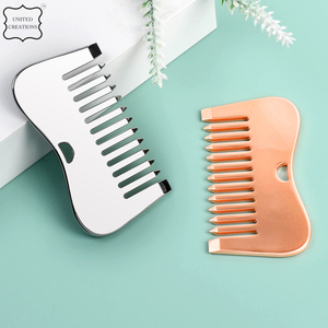 Acier inoxydable Gua Sha Peigne Lifting du Visage Métal Guasha Cuir Chevelu Masseur Tête Thérapie Outil - Product Image 5