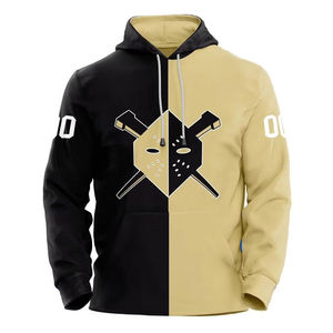 OEM de alta calidad logotipo personalizado sublimación de impresión equipo de hockey jersey con cordones sudaderas con capucha de hockey sobre hielo para los jugadores del equipo - Product Image 5