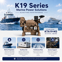 Motor Diésel Marino SCDC Serie K19 KTA19-M3 de 4 Tiempos y 4 Cilindros Refrigerado por Agua para Remolcadores, Embarcaciones de Trabajo y Pesca
