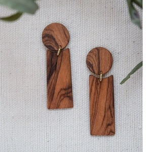 ต่างหูไม้สไตล์ Boho สำหรับเด็กผู้หญิง - Product Image 5