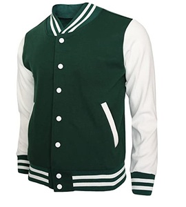 แจ็กเก็ตมีหมวกทรงเลตเทอร์แมนสำหรับทั้งชายและหญิงใส่ได้ทั้งชายและหญิงพร้อมโลโก้ปักลาย - Product Image 5