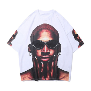 Logo personnalisé Dtg Impression manches longues en détresse double couche hommes t-shirt Vintage longs t-shirts pour hommes DTG t-shirt - Product Image 2