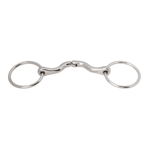 BRAND ZONE Brida de acero inoxidable con anillo suelto y mordaza de plata alemana de unión simple con anillos de latón, accesorios para caballos, venta al por mayor - Product Image 5